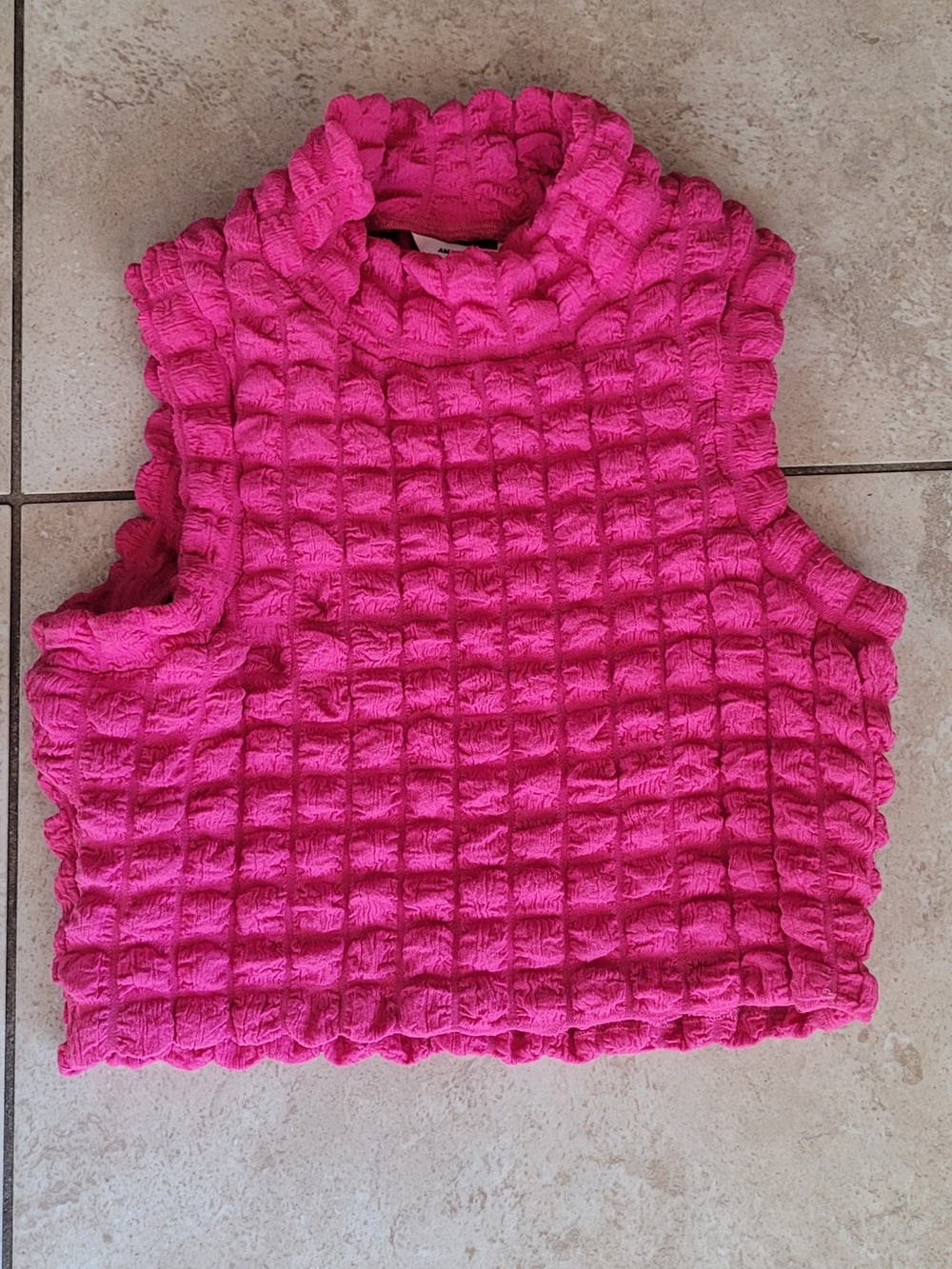 Bubble Pink Crop Top